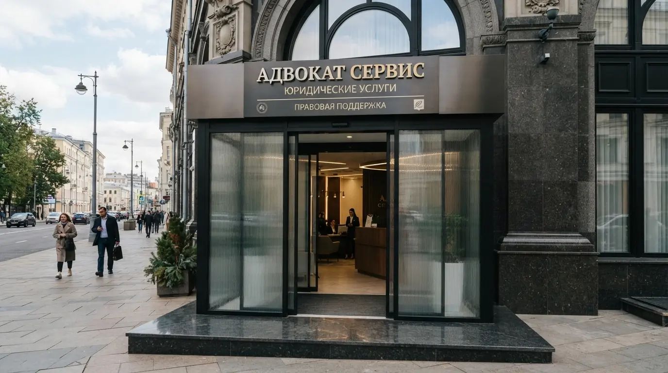 Двери раздвижные входные автоматические в юридической фирме