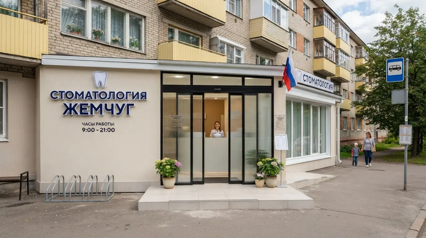 Двери раздвижные входные автоматические в стоматологии