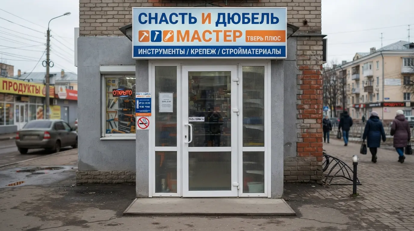 Входные стеклянные двери для магазина в магазине