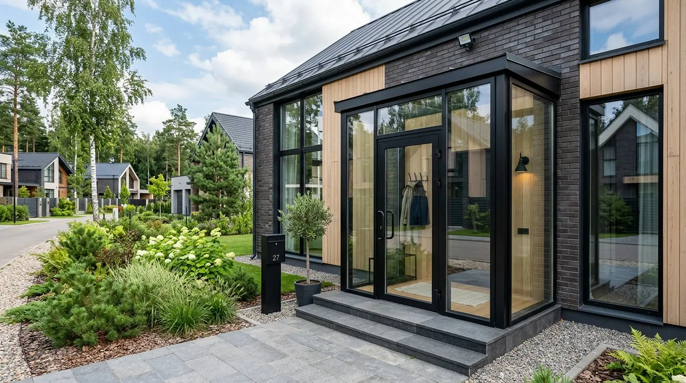 Уличные двери на входной группе