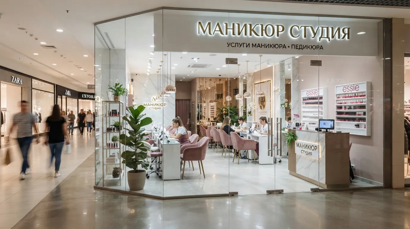 Перегородки для магазина из панелей в салоне красоты