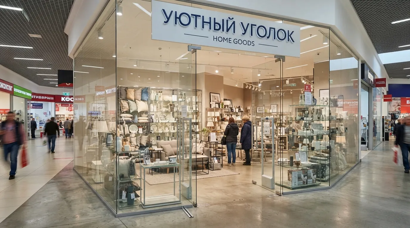 Торговые перегородки алюминиевые в магазине
