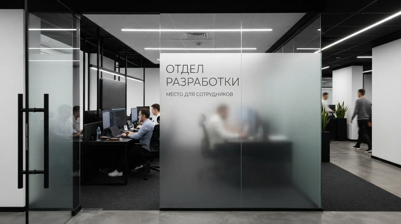 Торговые перегородки алюминиевые в офисе